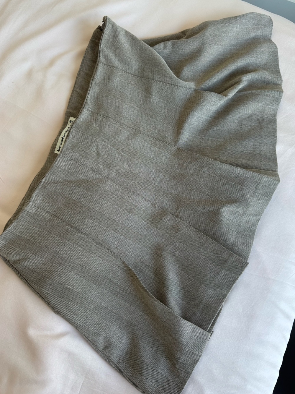 Abercrombie & Fitch Brown Herringbone Pleated Skort